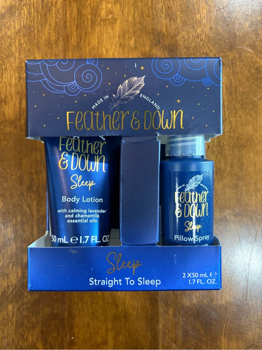 Sleep Body Lotion & Pillow Spray Set — Blue Gift set for Mom, Wife, Birthday